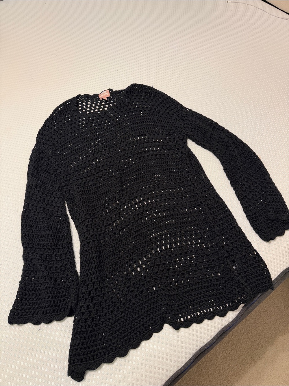 Show Me Your MuMu Black Crochet Swim Coverup